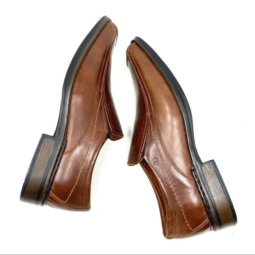 Josef Seibel Reid medium brown leather slip on Oxford